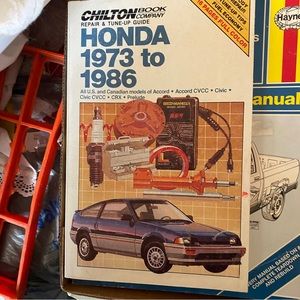 1973 -1988 Chilton Honda Repair Manual # 6980 Accord CVCC Civic CRX Prelude